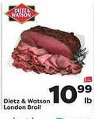 Weis Markets Dietz & watson london broil offer
