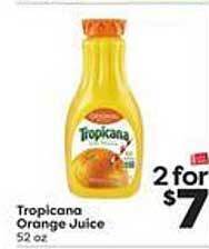 Weis Markets Tropicana orange juice offer
