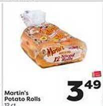 Weis Markets Martin's potato rolls offer