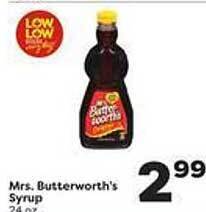 Weis Markets Mrs. butterworth's syrup offer