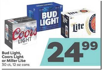 Weis Markets Bud light, coors light or miller lite offer