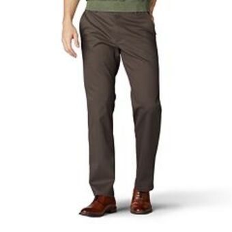 Kohl's Men's lee® performance series extreme comfort khaki straight-fit flat-front pants offer