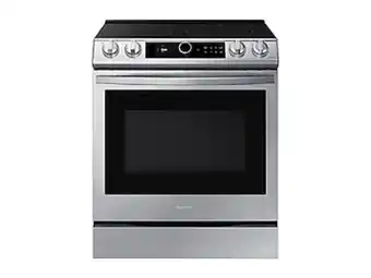 Samsung 6.3 cu ft. smart slide-in electric range with smart dial & air fry in stainless steel offer