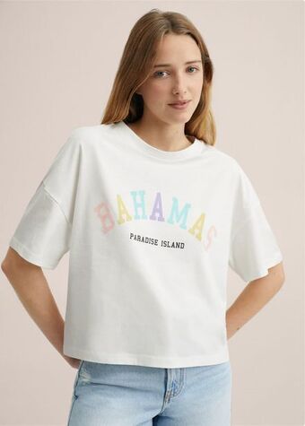 Mango Oversized message t-shirt offer