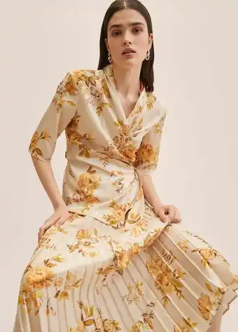 Mango Pleated floral skirt offer