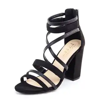 Payless Nicole miller womens uman strappy block heel offer