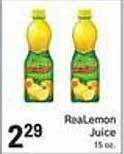 Foodarama Realemon juice offer