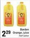 Foodarama Borden orange juice offer