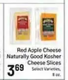 Foodarama Red apple cheese naturally good kosher cheese slices offer