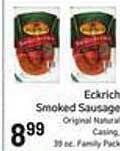 Foodarama Eckrich smoked sausage offer