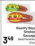 Foodarama Kountry boys smoked sausage offer