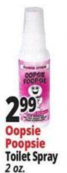 Ocean State Job Lot Oopsie poopsie toilet spray offer