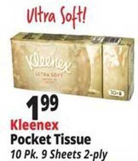 Ocean State Job Lot Kleenex pocket tissue offer