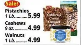 Ocean State Job Lot Pistachios cashews walnuts offer