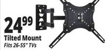 Ocean State Job Lot Tilted mount fits 26-55 offer