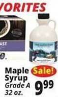 Ocean State Job Lot Maple syrup offer