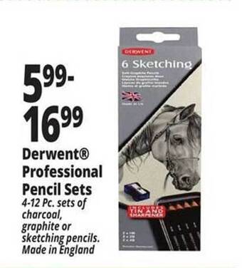 Ocean State Job Lot Derwent professional pencil sets offer