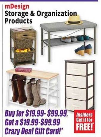 Ocean State Job Lot Mdesign storage & organization products offer