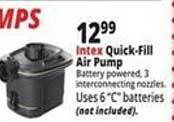 Ocean State Job Lot Quick-fill air pump offer