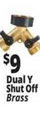 Ocean State Job Lot Dual y shut off brass offer