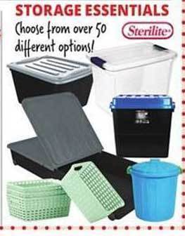 Ocean State Job Lot Storage essentials sterilite offer