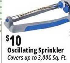 Ocean State Job Lot Oscillating sprinkler offer