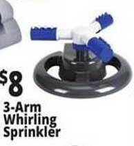 Ocean State Job Lot 3-arm whirling sprinkler offer