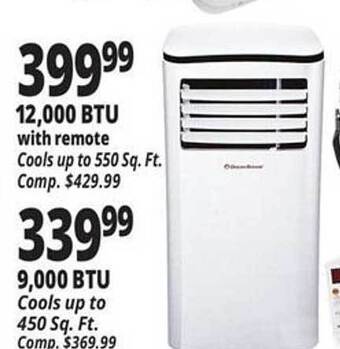 Ocean State Job Lot 12.000 btu with remote 9.000 btu offer