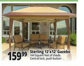 Ocean State Job Lot Sterling 12'x12' gazebo offer
