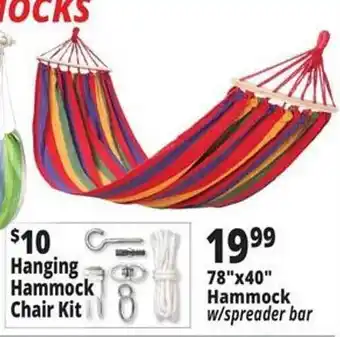 Ocean State Job Lot Hanging hammock chair kit 78 offer