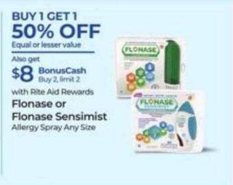 Rite Aid Flonase or flonase sensimist offer
