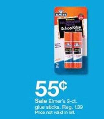 Target Elmer's 2-ct glue sticks offer