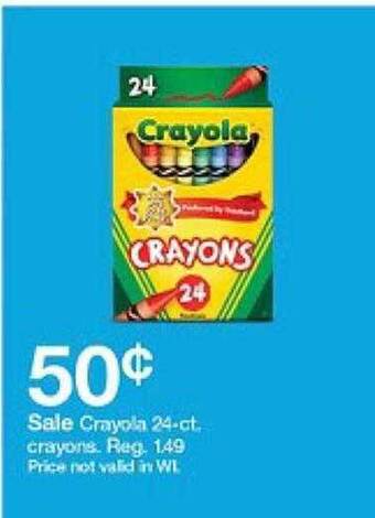 Target Crayola 24-ct crayons offer