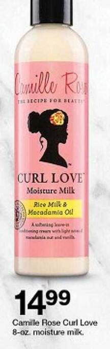 Target Camille rose curl love moisture milk offer