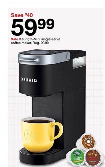 Target Keurig k-mini single-serve coffee maker offer