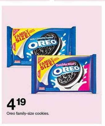 Target Oreo family-size cookies offer