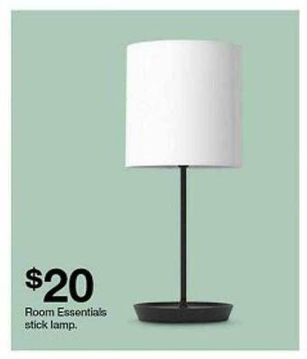 Target Room essentials stick lamp offer