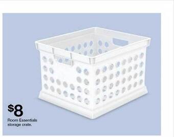 Target Room essentials storage crate offer