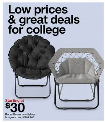 Target Room essentials dish or bungee chair offer