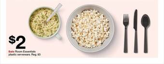 Target Room essentials plastic serveware offer
