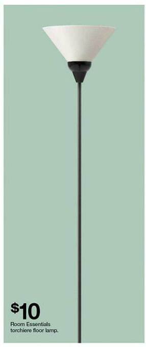Target Room essentials torchiere floor lamp offer