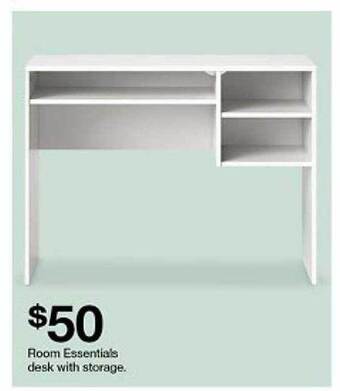 Target Room essentials desk with storage offer