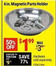 Harbor Freight Tools 6 in magnetic parts holder offer