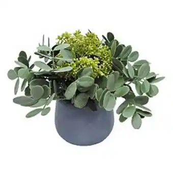 Kohl's Scott living artifical greenery blue pot arrangement offer