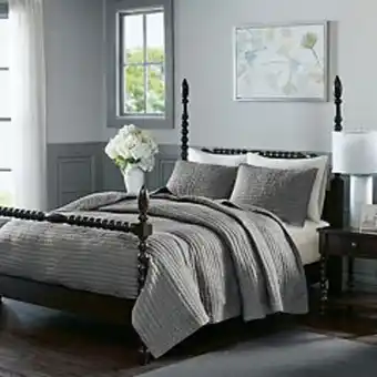 Kohl's Madison park signature serene 3-piece cotton coverlet set offer