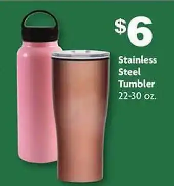 Family Dollar Stainless steel tumbler offer