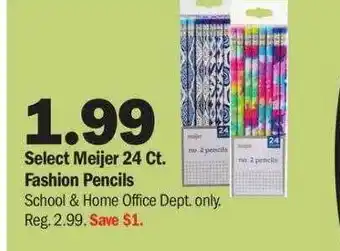Meijer Fashion pencils offer