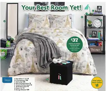 Family Dollar Interiors by design comforter set, door mirror 12 offer
