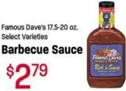 Famous Dave's 17.5-20 oz. Barbecue Sauce