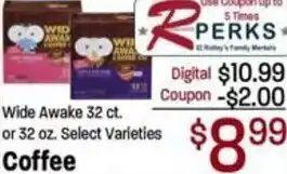 Ridley's Family Markets Wide Awake 32 oz. Coffee offer